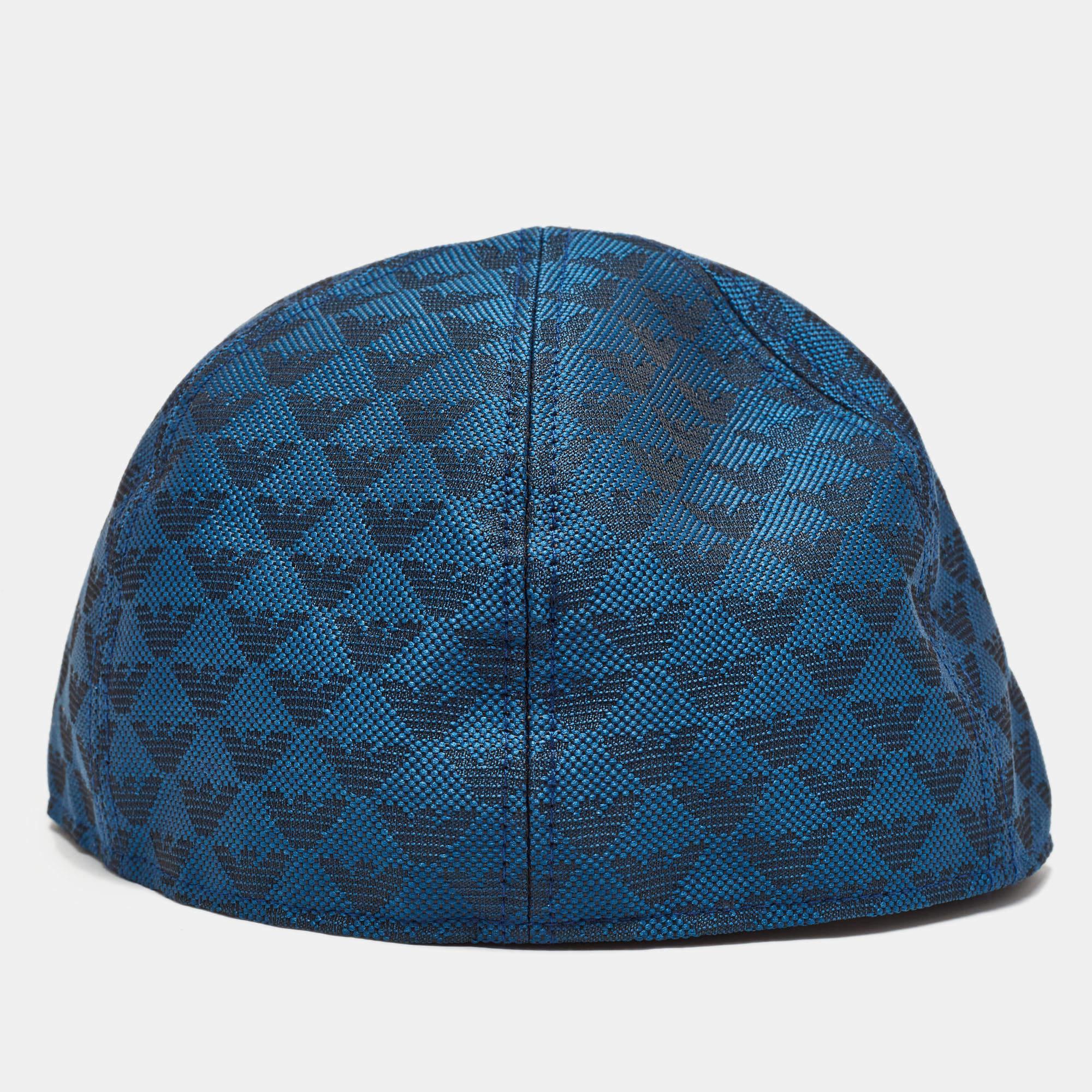 Men's Emporio Armani Blue Jacquard Aquila Baseball Hat S For Sale