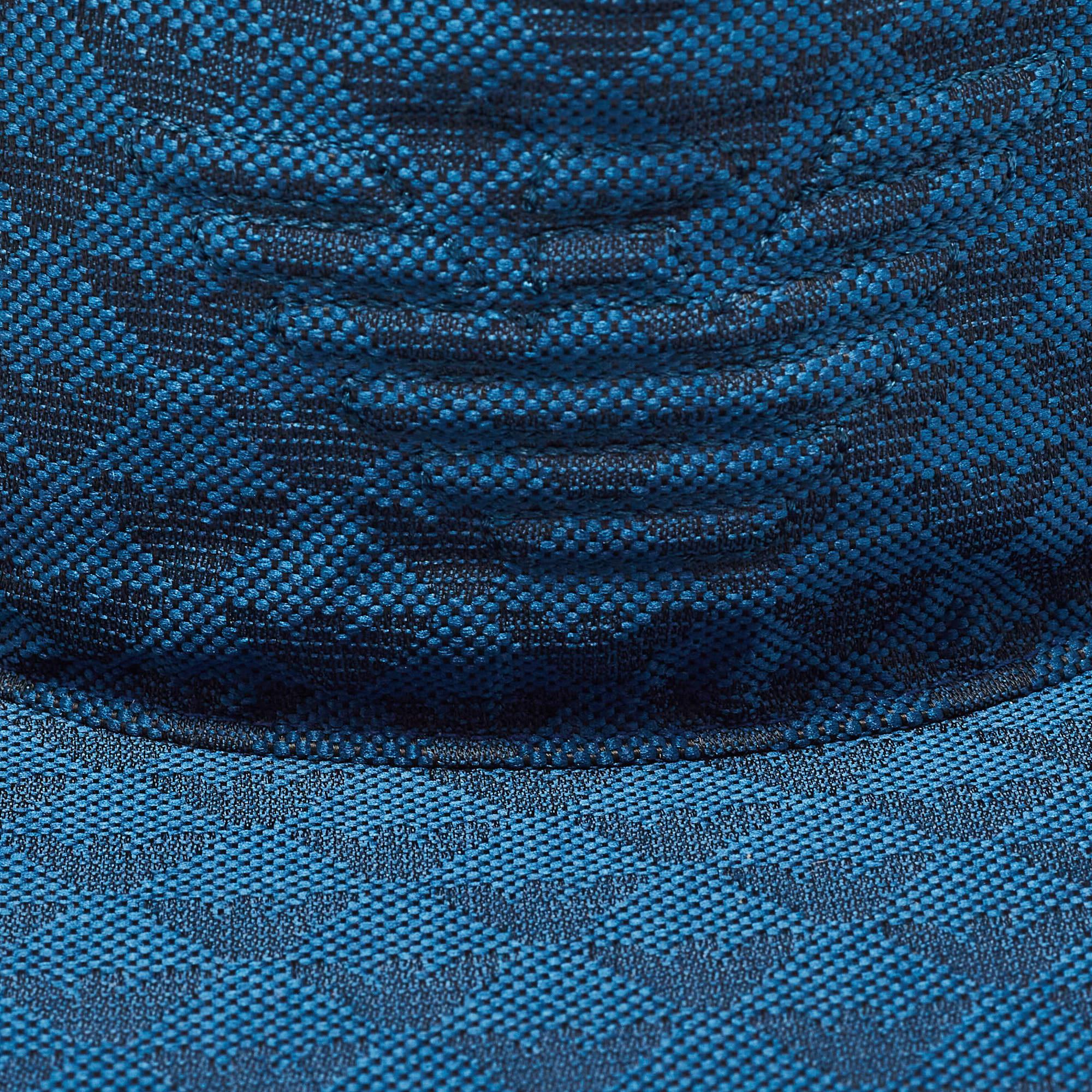 Emporio Armani Blue Jacquard Aquila Baseball Hat S For Sale 1