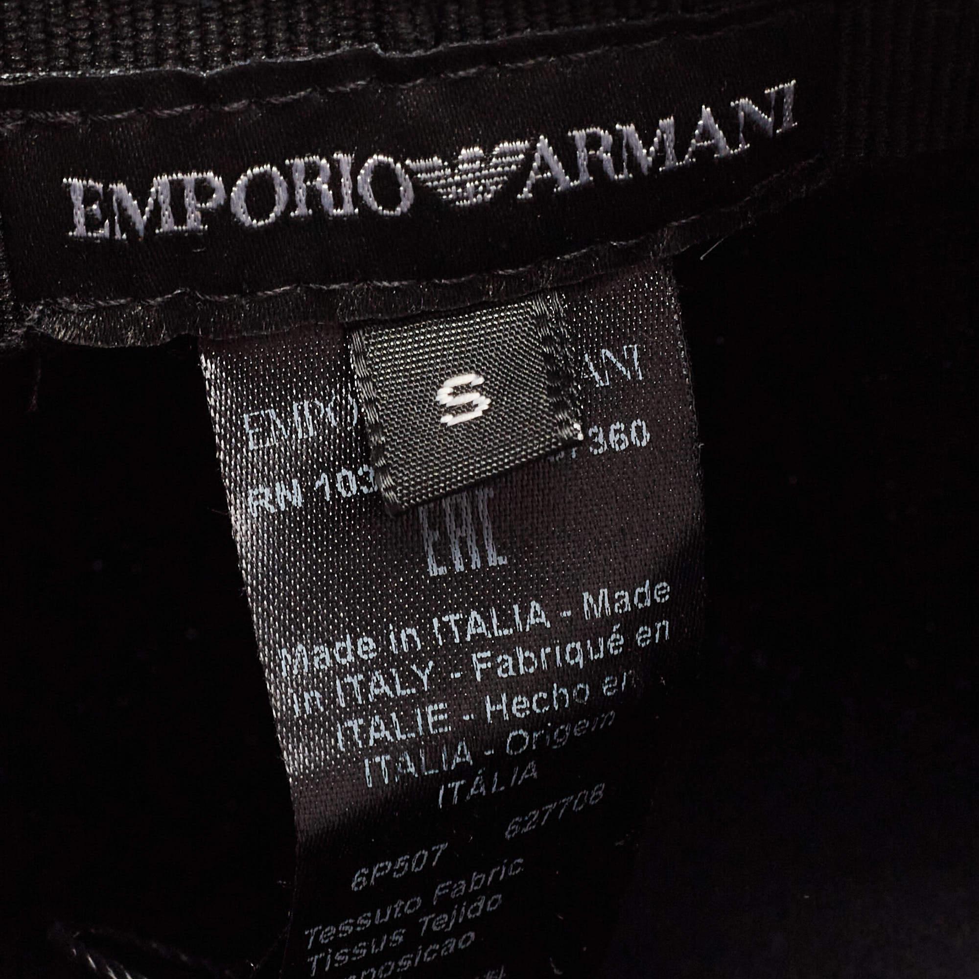 Emporio Armani Blue Jacquard Aquila Baseball Hat S For Sale 2