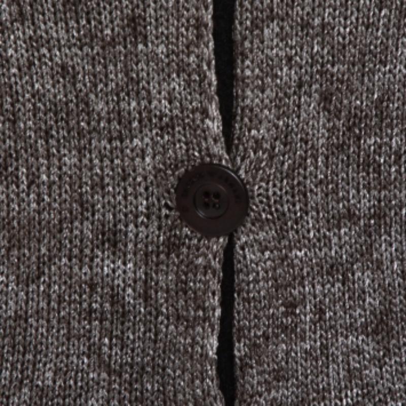 Emporio Armani Brown Mohair Blend Marl Knit Cardigan L im Zustand „Gut“ im Angebot in Dubai, Al Qouz 2