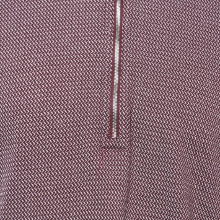 Grigio Emporio Armani Polo in cotone bordeaux a fantasia XXL in vendita