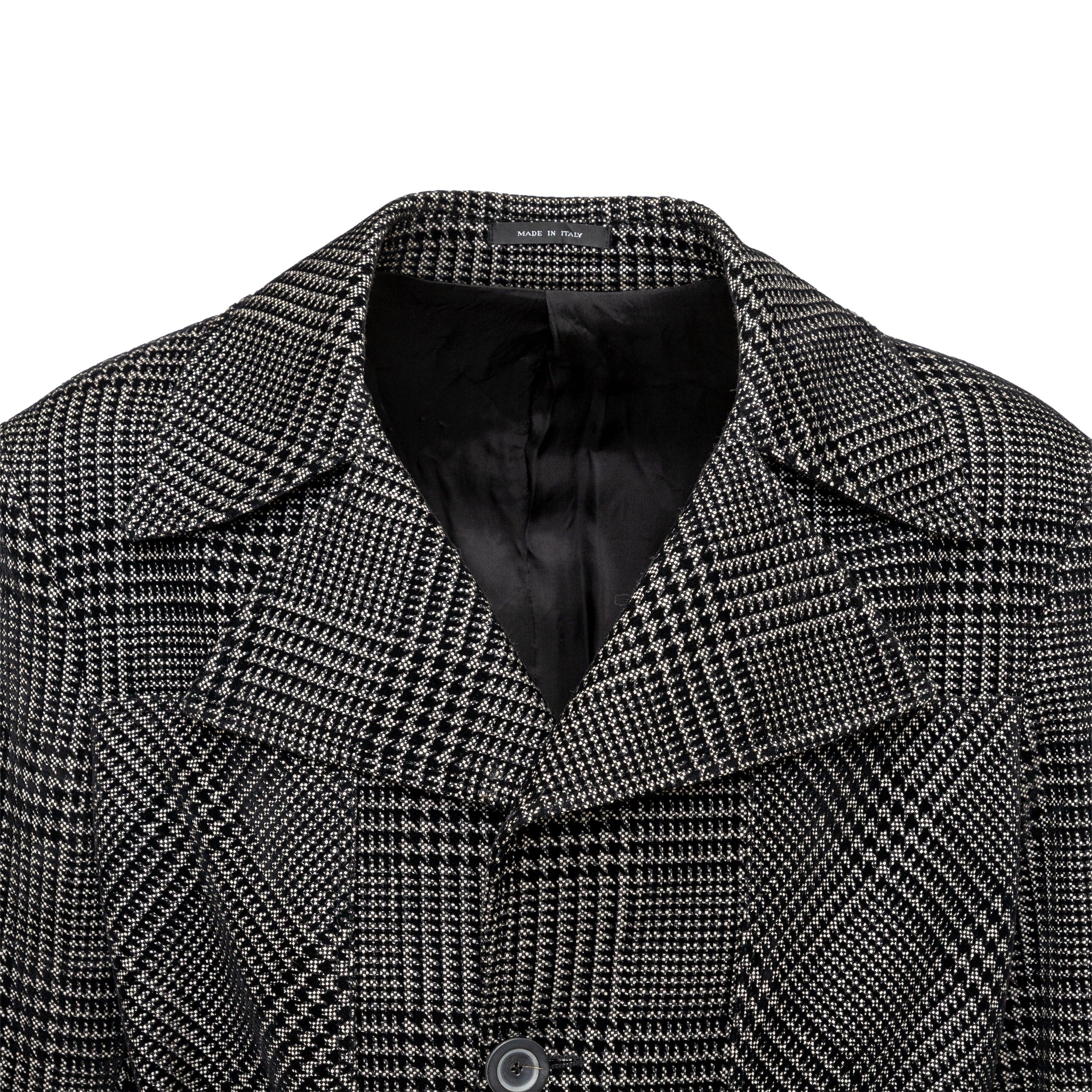 Emporio Armani Checkered Long Coat - '10s In Excellent Condition For Sale In Milano, IT