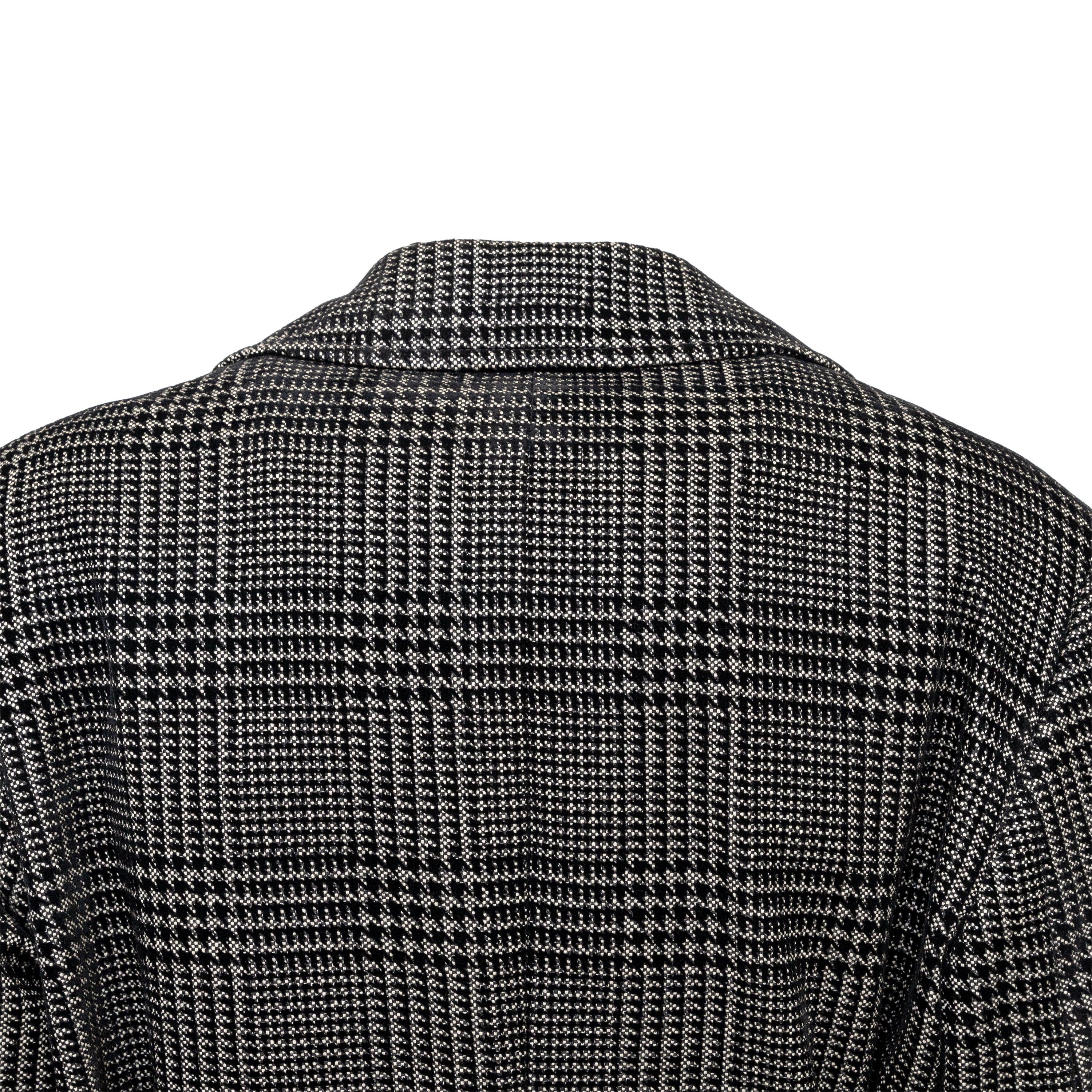 Men's Emporio Armani Checkered Long Coat - '10s For Sale
