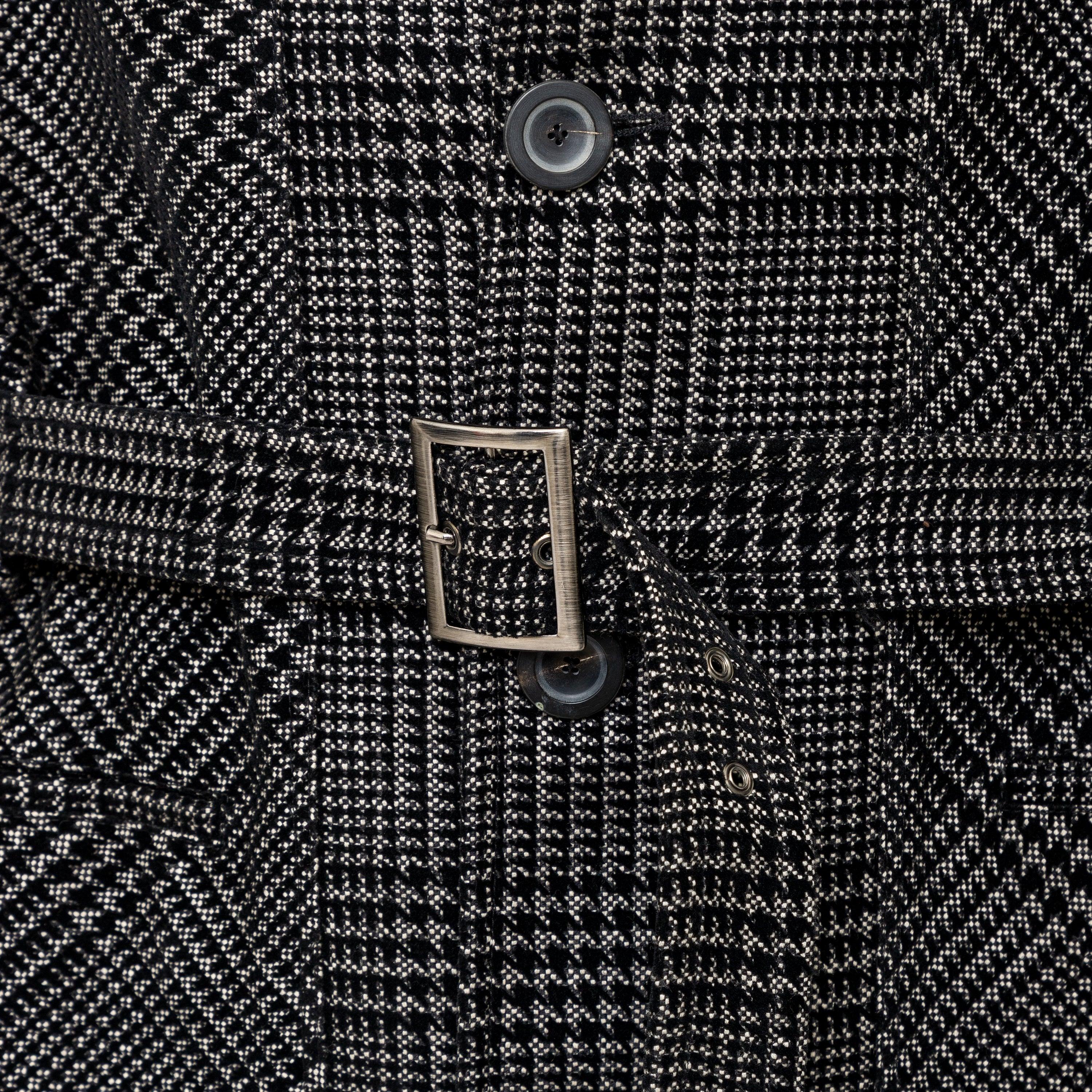 Emporio Armani Checkered Long Coat - '10s For Sale 1