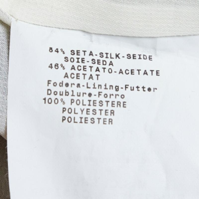 Gris Emporio ARMANI - Top en soie mélangée rayé crème/noir S en vente