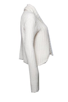 Emporio Armani, cardigan in maglia color crema