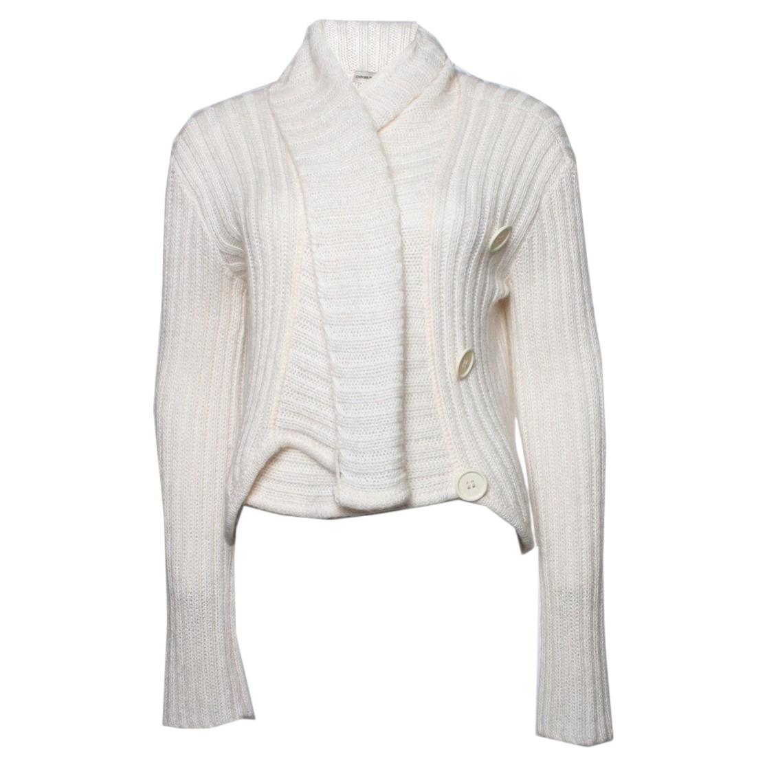Emporio Armani, cream knitted cardigan