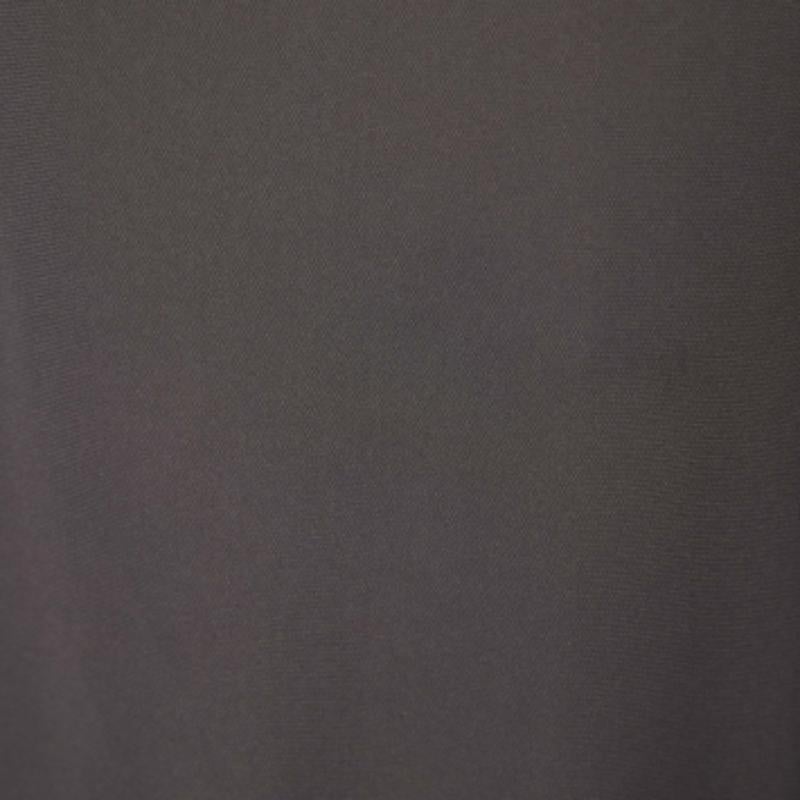 Emporio ARMANI Blusa de crepé gris oscuro con detalle drapeado S Negro en venta