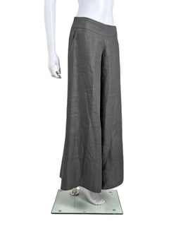 Emporio Armani F/W 2008 Grey Flared Palazzo Pants