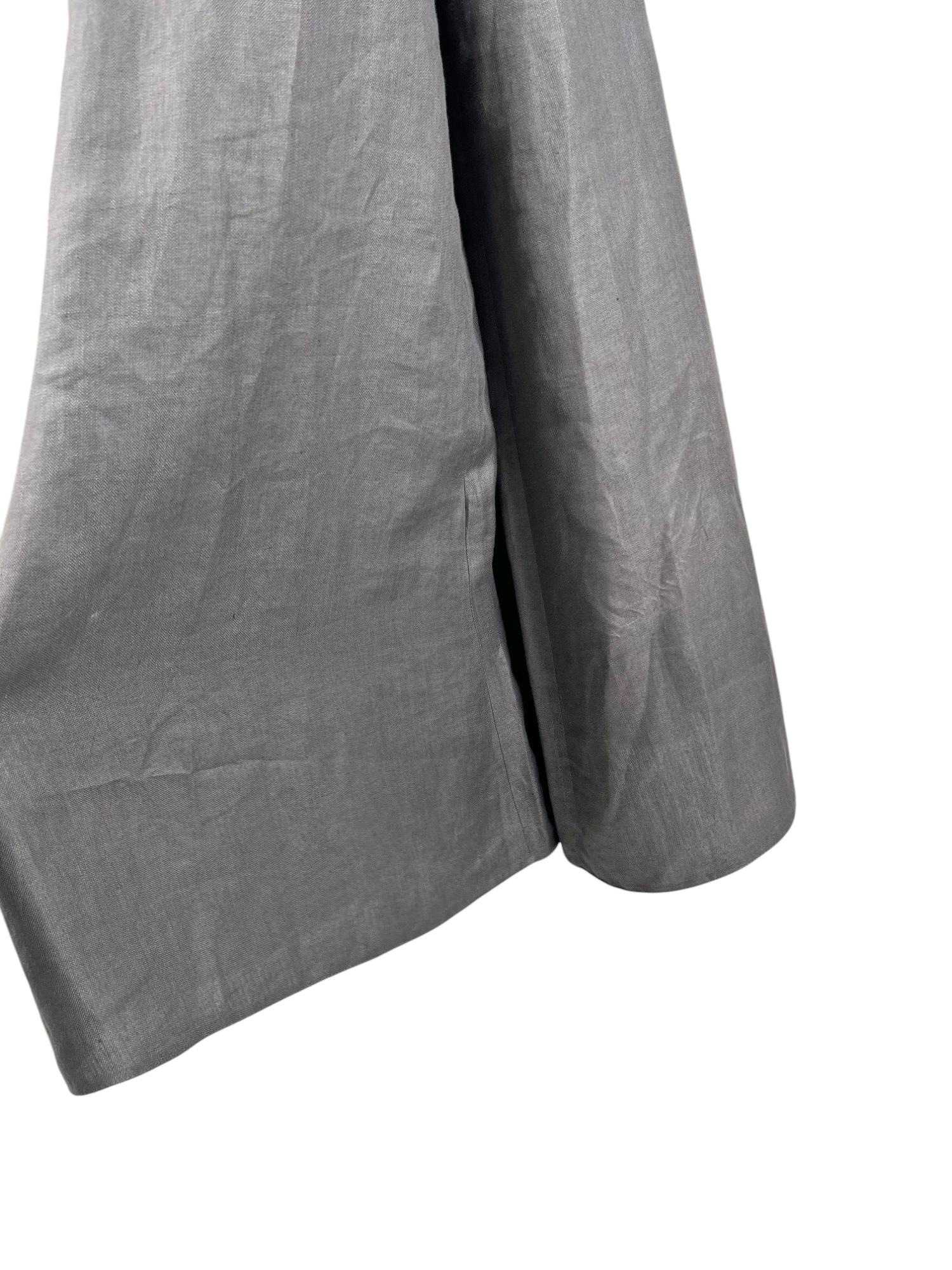 Emporio Armani F/W 2008 Pantalon palazzo évasé gris en vente 3