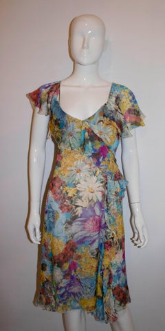 Emporio Armani Floral Silk Dress