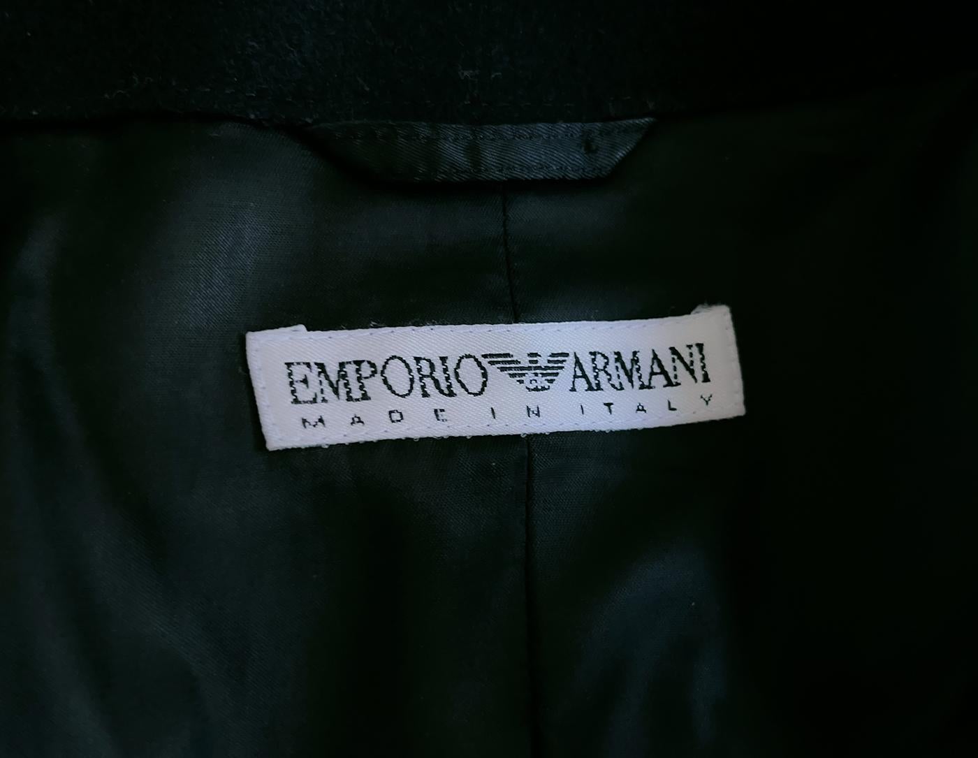 EMPORIO ARMANI FW 2000 Dramatic Coat For Sale 1