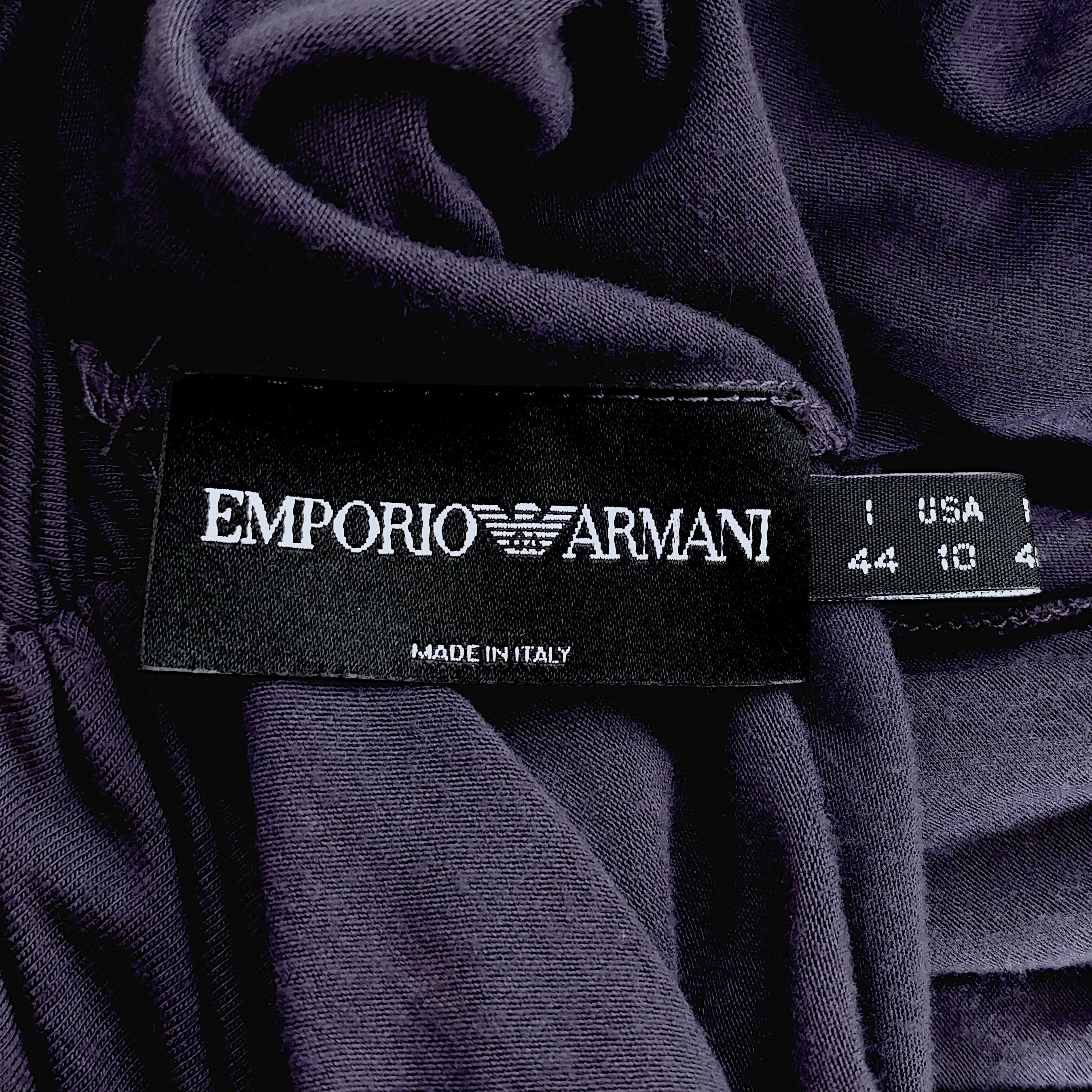 Women's EMPORIO ARMANI – Genuine Purple Strapless Draped Top  Size 10US 40EU
