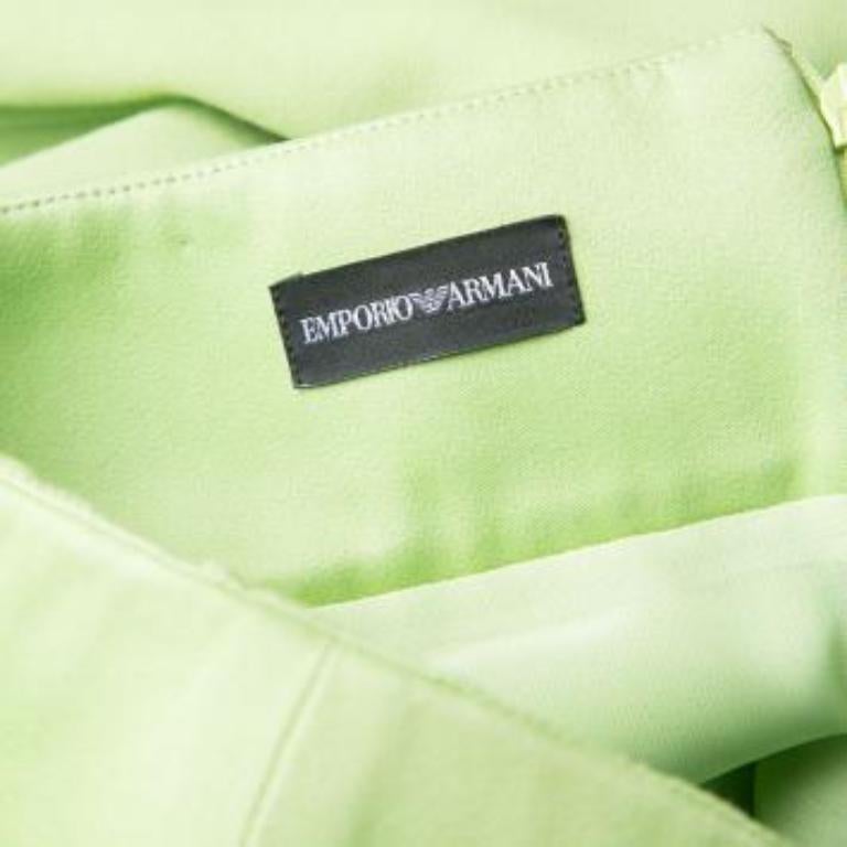 Emporio Armani Green Strapless Dress M Bon état - En vente à Dubai, Al Qouz 2