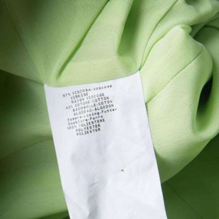 Emporio Armani Green Strapless Dress M en vente 1