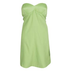 Emporio ARMANI Vestido verde sin tirantes M