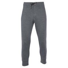 Emporio Armani Pantaloni jogger in maglia grigia XL