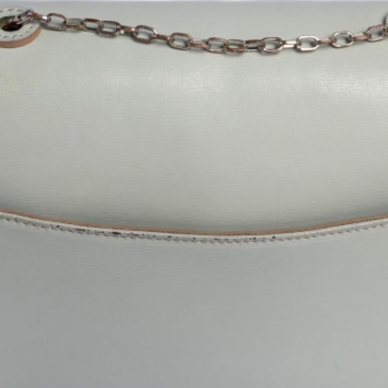 Emporio Armani - Sac à bandoulière en cuir gris avec chaîne 1