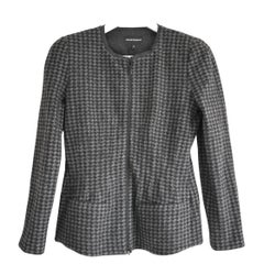 Used Emporio Armani Grey Small Check Jacket