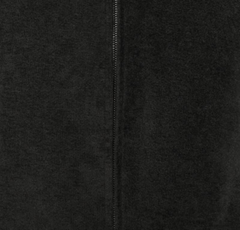 Emporio Armani Giacca con zip in spugna grigia M. I. In condizioni buone in vendita a Dubai, Al Qouz 2