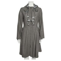 Emporio ARMANI Gris Lana Y Cachemira Cuello Con Capucha S