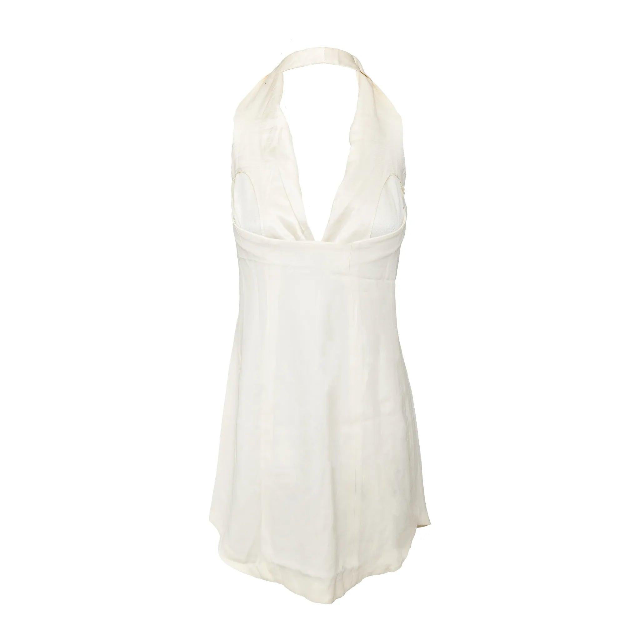 Mini Vestido Halter Emporio Armani - Años 10 Beige en venta
