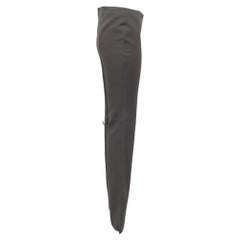 Emporio Armani Highwaist Trouser in Olive Green Wool