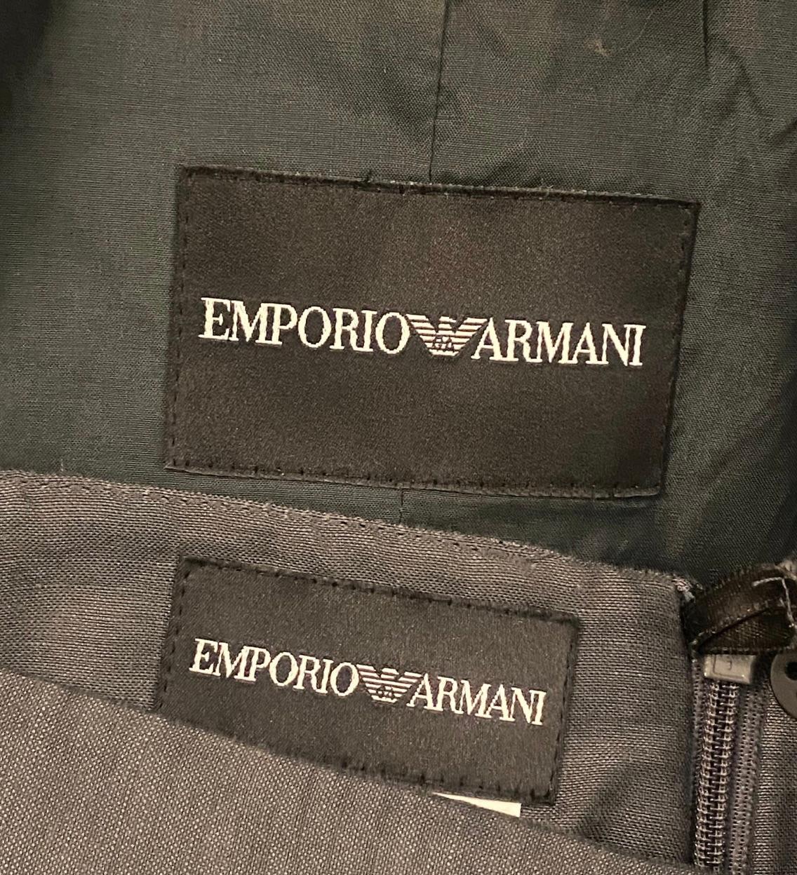 Emporio Armani Linen Two Piece In Excellent Condition For Sale In Glasgow, GB
