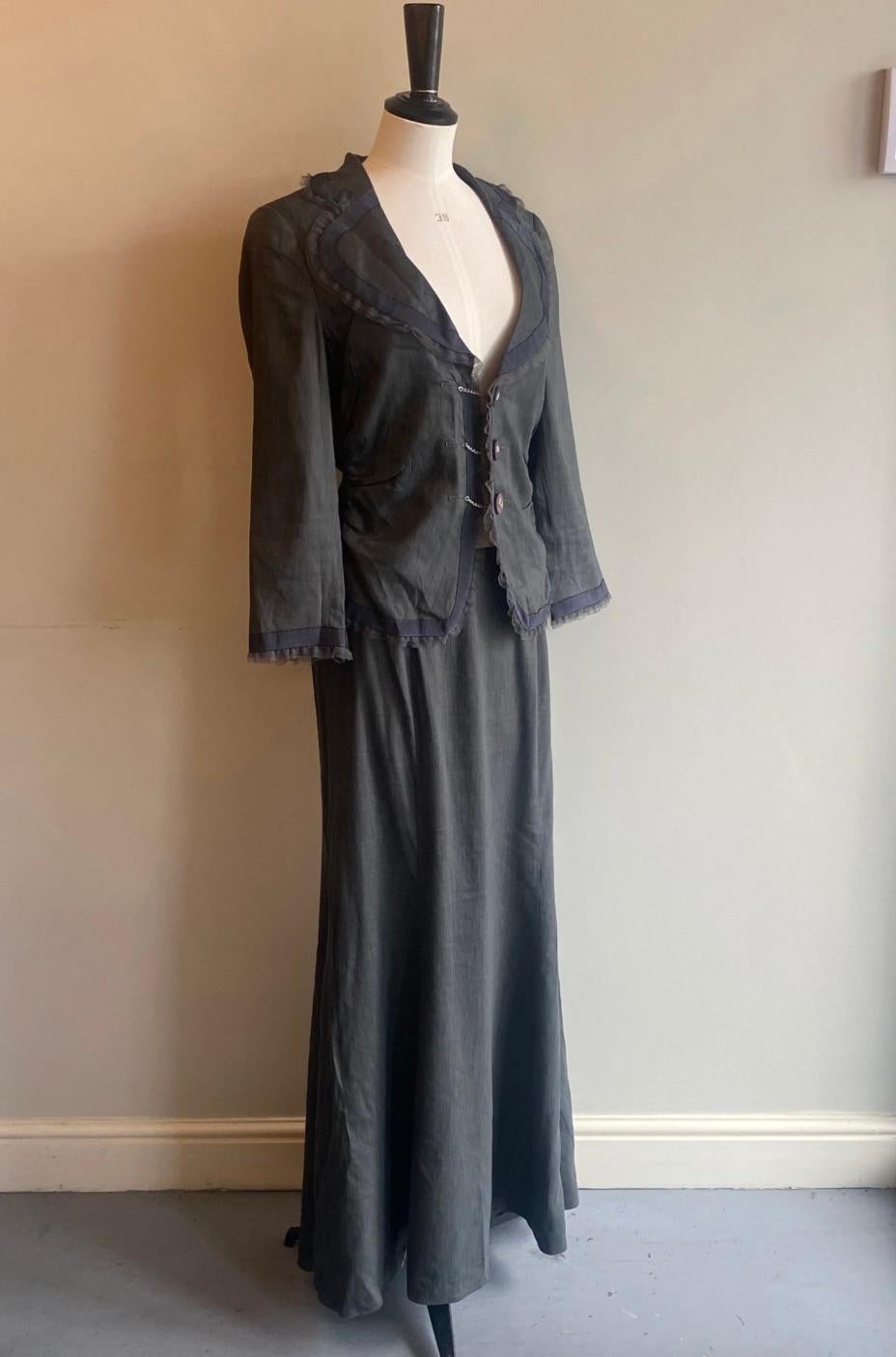 De las mujeres Emporio ARMANI Dos Piezas Lino en venta