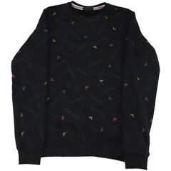 Felpa con logo Emporio Armani in cotone nero