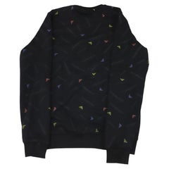 Felpa con logo Emporio Armani in cotone nero