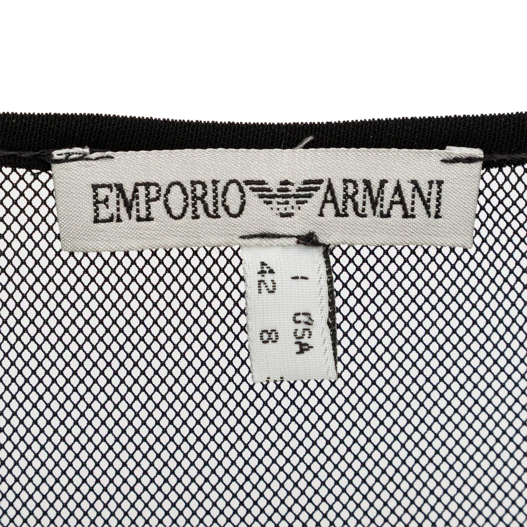 Emporio Armani Kleid mit Maschenausschnitt - '00s im Angebot 1