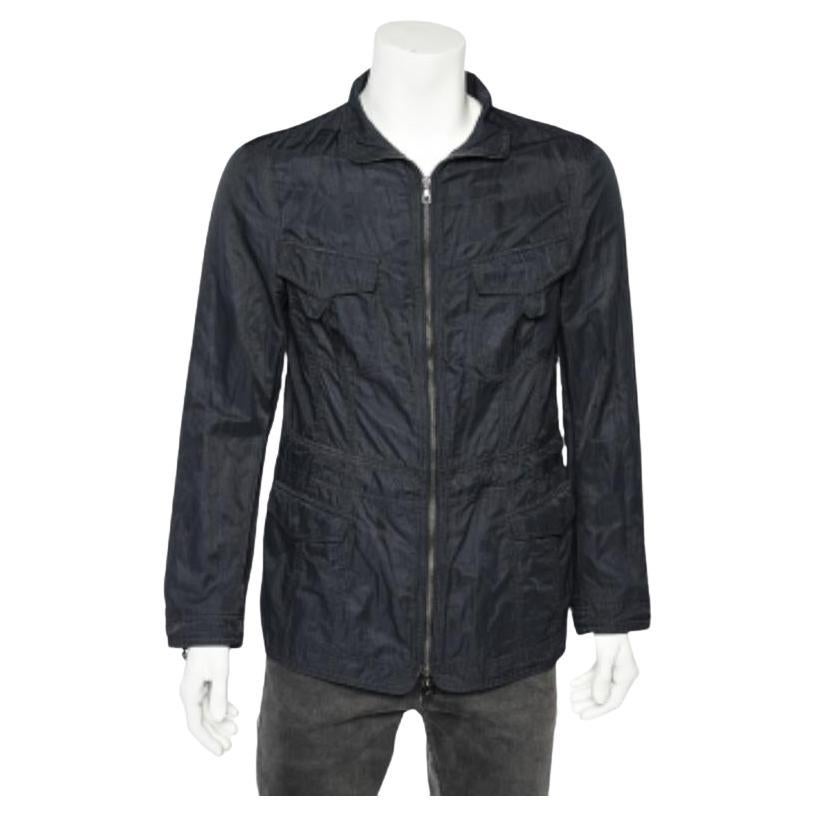 Emporio Armani Giacca Utility in cotone blu notte M. I.