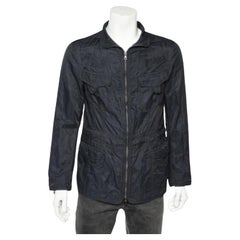 Emporio ARMANI Chaqueta de algodón azul noche M