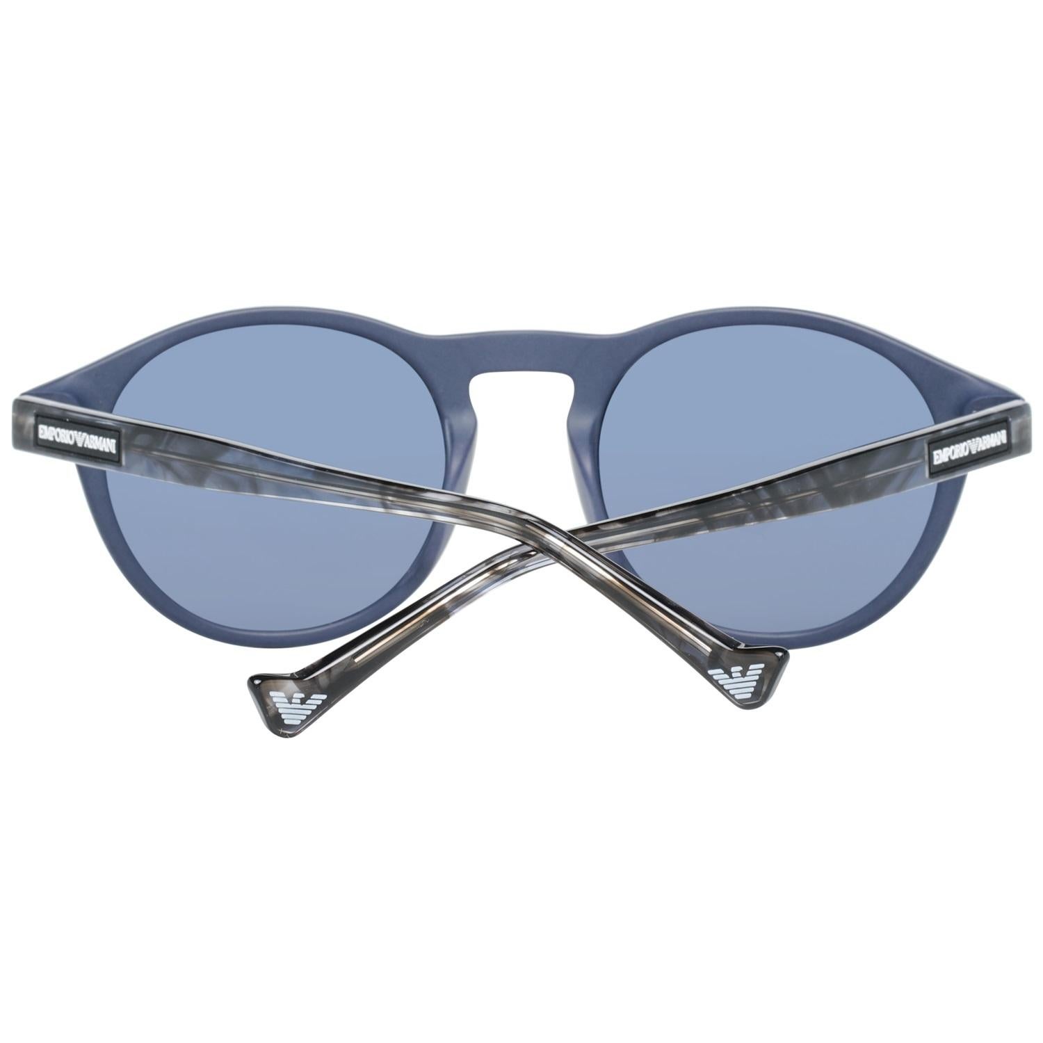 Gray Emporio Armani Mint Unisex Blue Sunglasses EA4138F 5257542V 52-17-145 mm