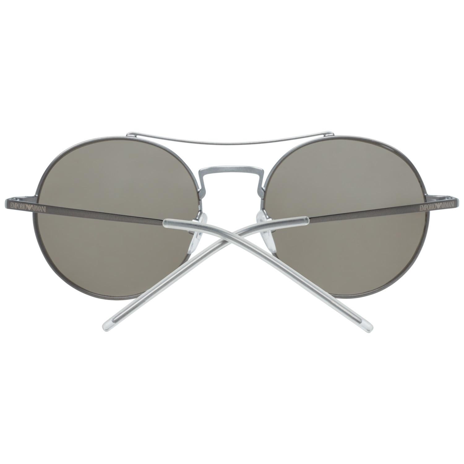 Brown Emporio Armani Mint Unisex Silver Sunglasses EA2061 30035A52 52-19-139 mm