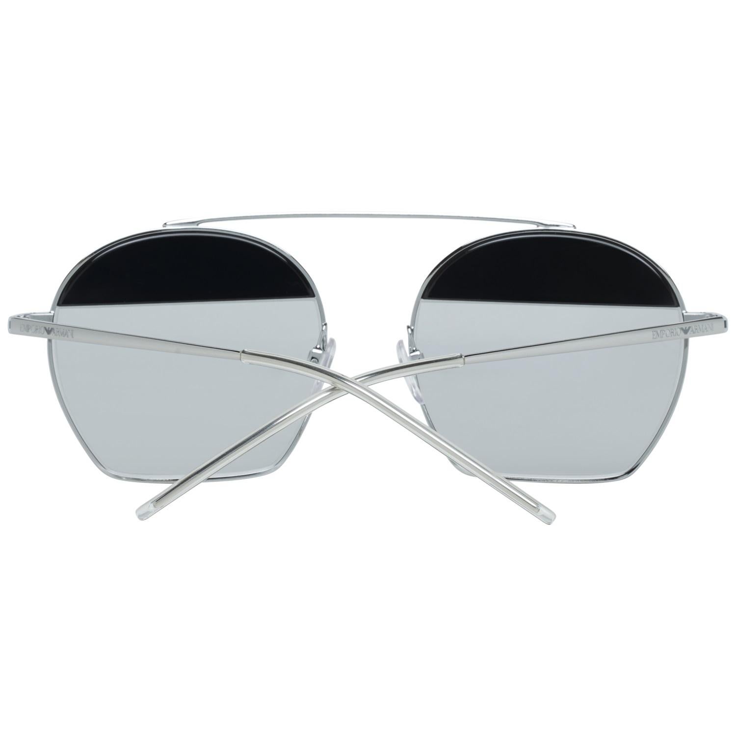 Emporio Armani Mint Unisex Silver Sunglasses EA2086 30156G56 56-19-143 mm In Excellent Condition In Rome, Rome