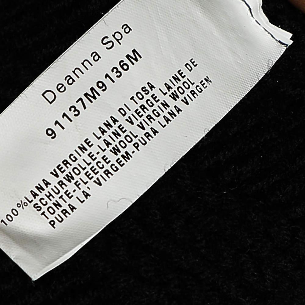 Emporio Armani Maglione dolcevita monocromatico a maglia a cavi XXXL 1