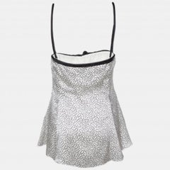 Emporio Armani Monochrome Printed Silk Cami Top M