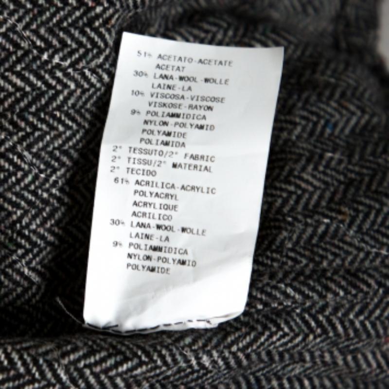 Emporio Armani Multicolor Floral Print Quilted Jacket L In Good Condition For Sale In Dubai, Al Qouz 2