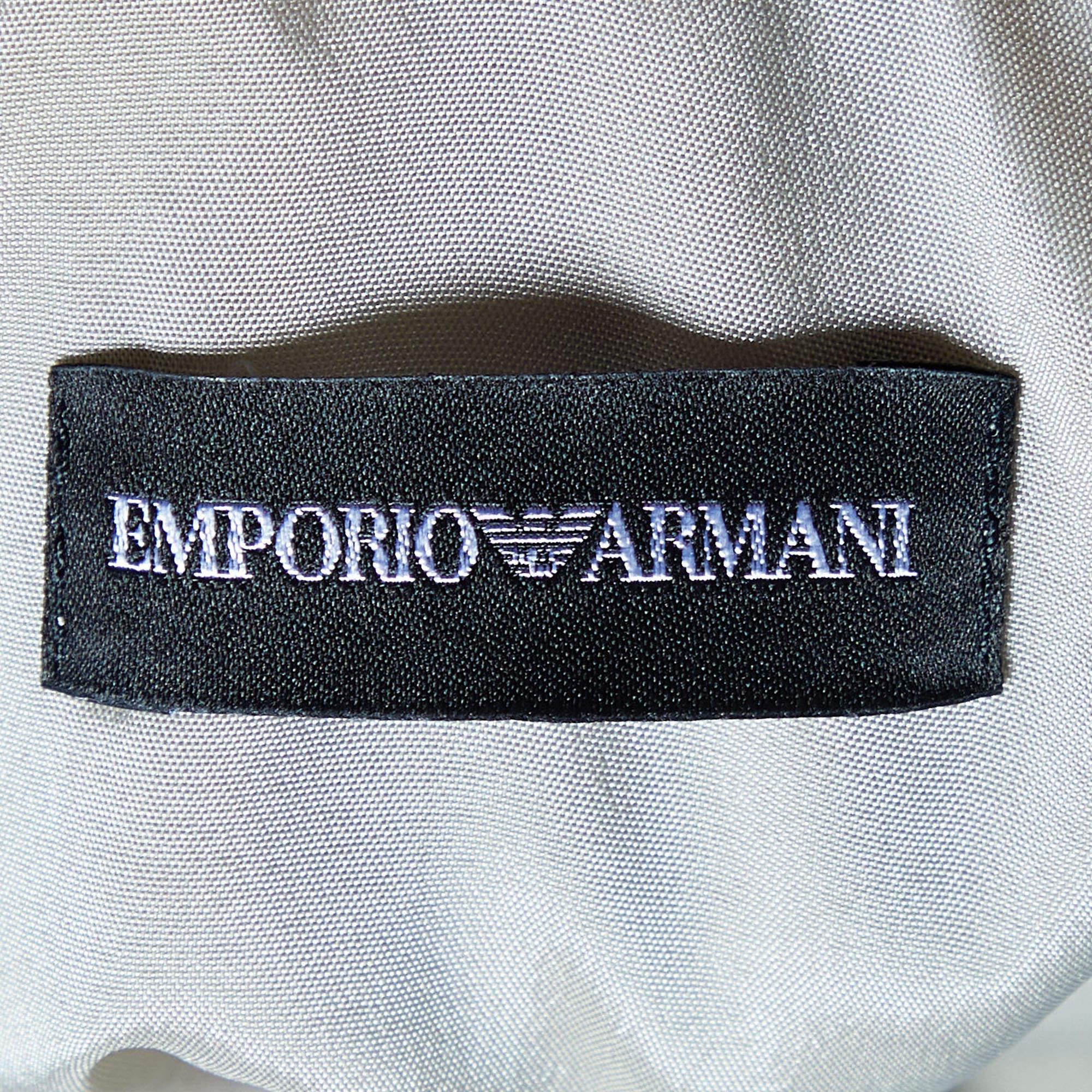 Emporio Armani - Mini robe sans manches en sergé imprimé multicolore S Pour femmes en vente