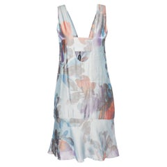 Emporio Armani Multicolor Printed Twill Sleeveless Mini Dress S