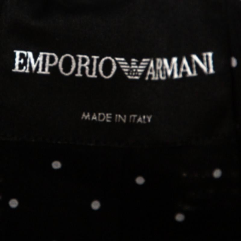 Emporio Armani Multicolor Tweed Button Front Jacket S For Sale 1