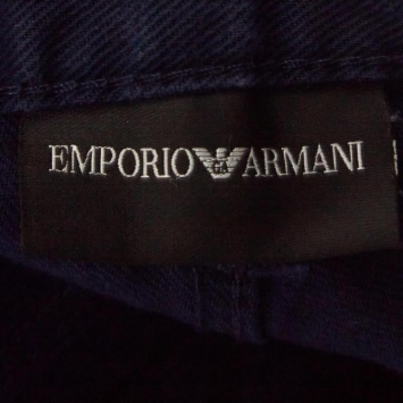 Emporio ARMANI Vaqueros Slim Fit Azul Marino M Cintura 30 Negro en venta