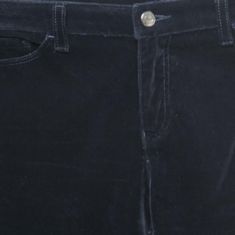 Emporio Armani Marineblaue Samt Jeans S Taille 26