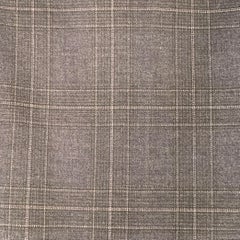 Emporio Armani Navy Plaid Wool Tapered Zip Fly Pants Marked IT 50