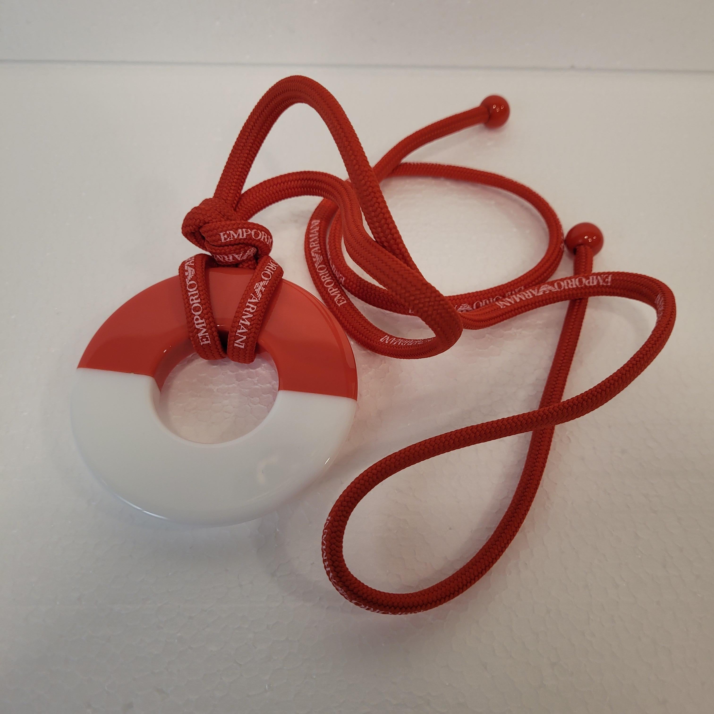 Collana Emporio Armani, rosso e bianco, Italia, anni 2010 in vendita 12