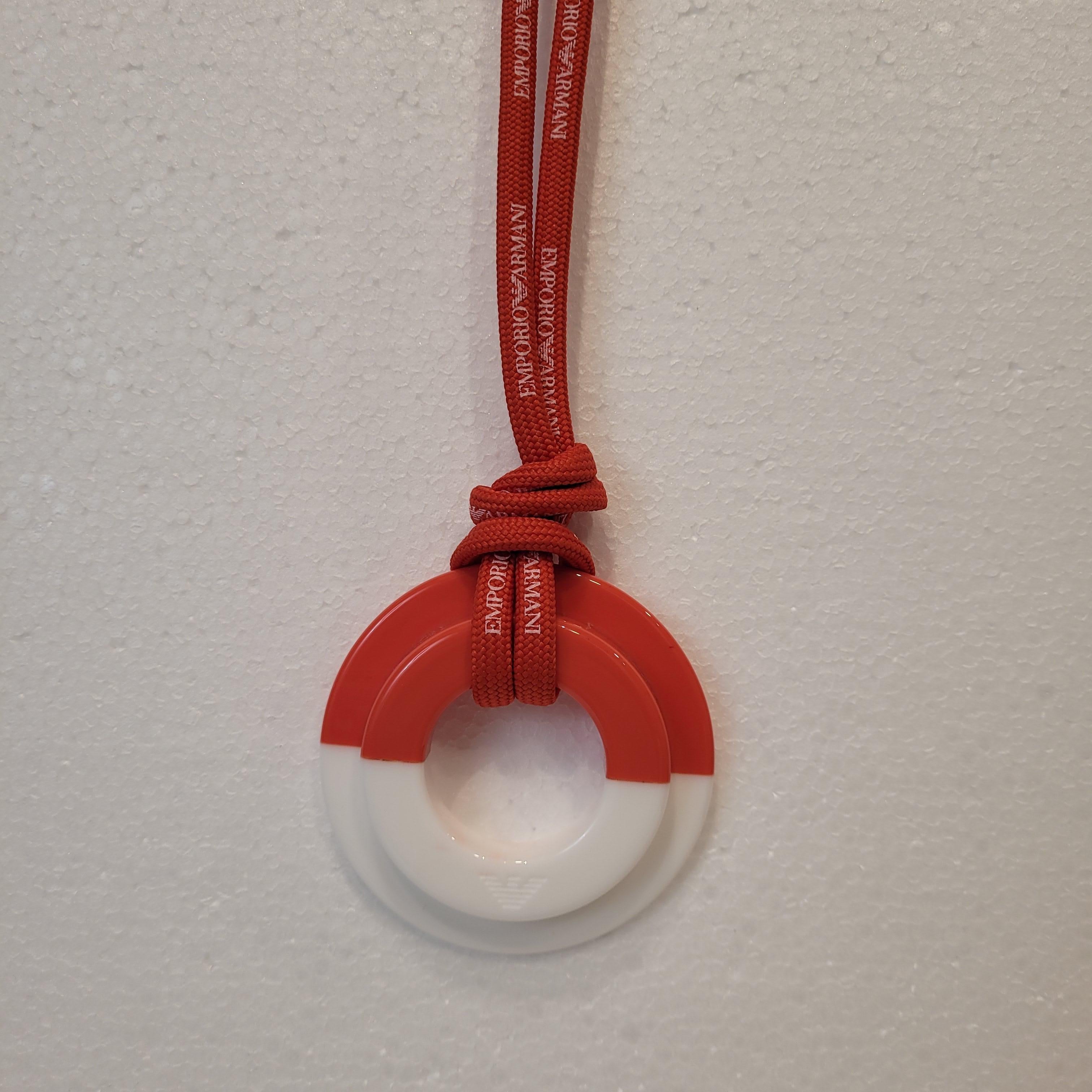 Collana Emporio Armani, rosso e bianco, Italia, anni 2010 in vendita 13