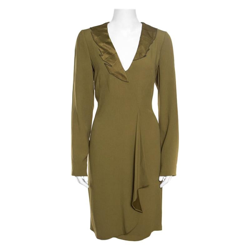 olive green tunic dress