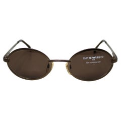Emporio Armani Oval Metal Frame Sunglasses circa 1990s